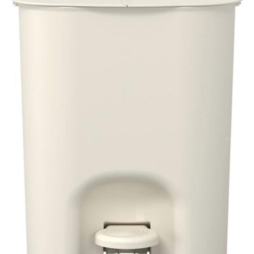 Lixeira De Piso Square Pedal Plástico 12L 32X27X22Cm - Bege