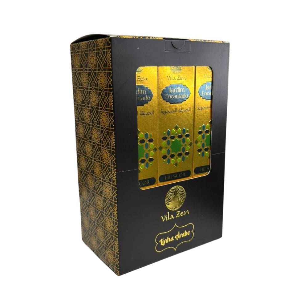 Incenso Vila Zen Linha Árabe Jardim Encantado 12Cxs C10 Var