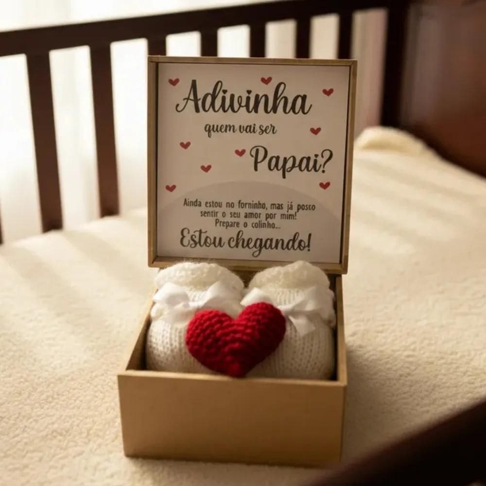 Caixa Revelação Gravidez , Anuncio Para Papai E Familia Papa