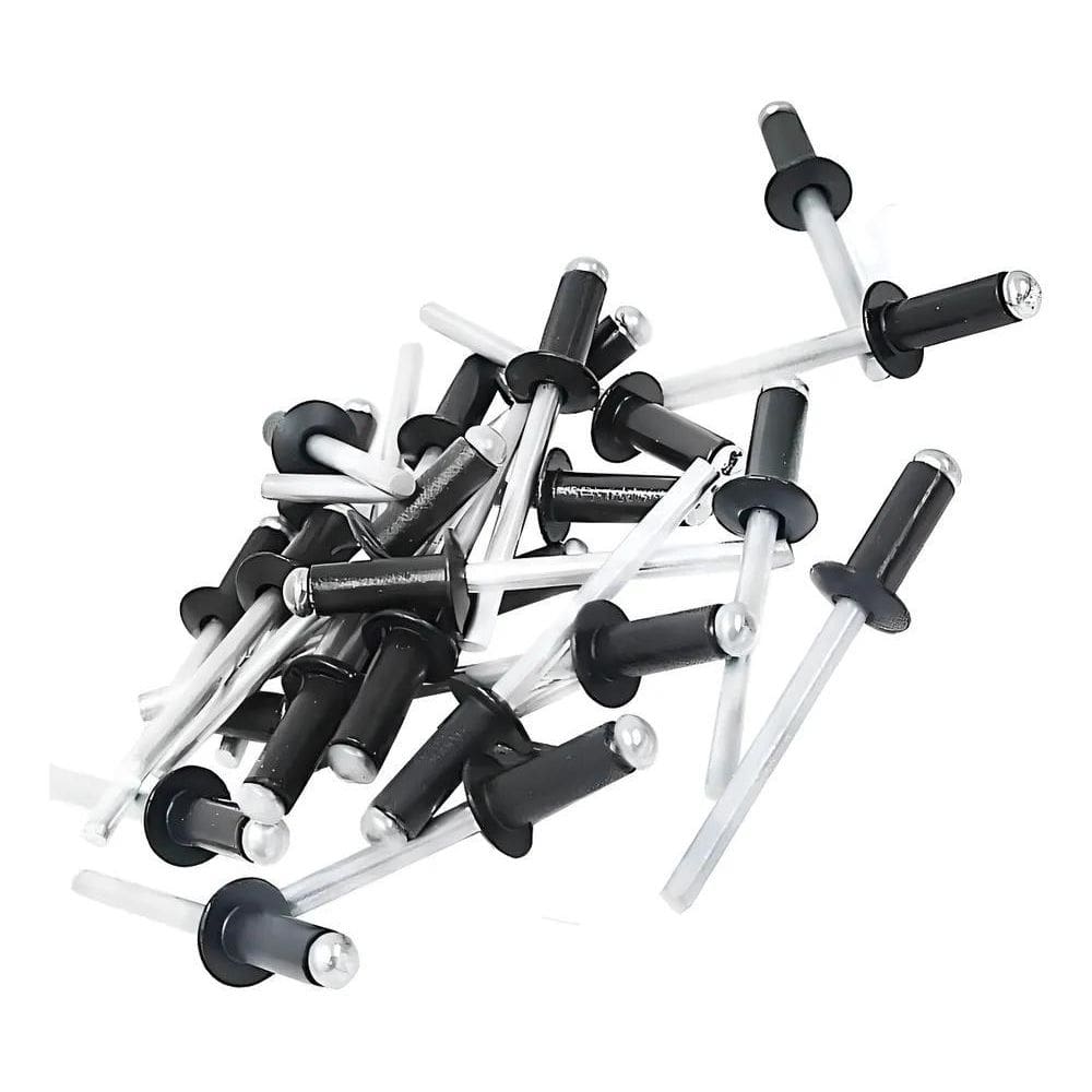 Rebite 412 Preto Pop Repuxo Alumínio 200 Peças