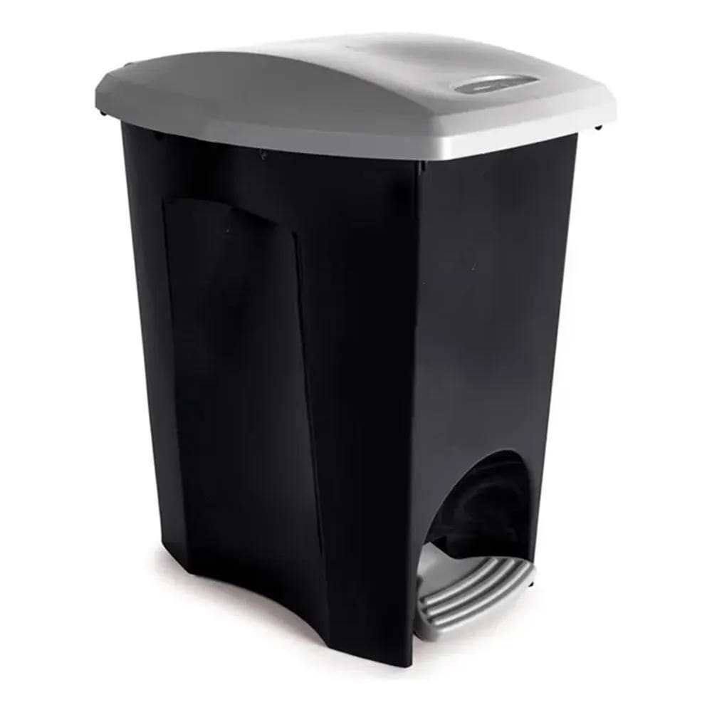 10X Lixeira Com Pedal 7 Lt Eblack Cesto De Lixo Cozinha Ban