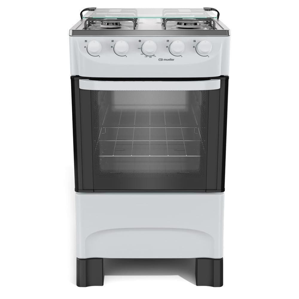 Fogão Mueller 4 Bocas Branco Acendimento Manual Mfi4ba