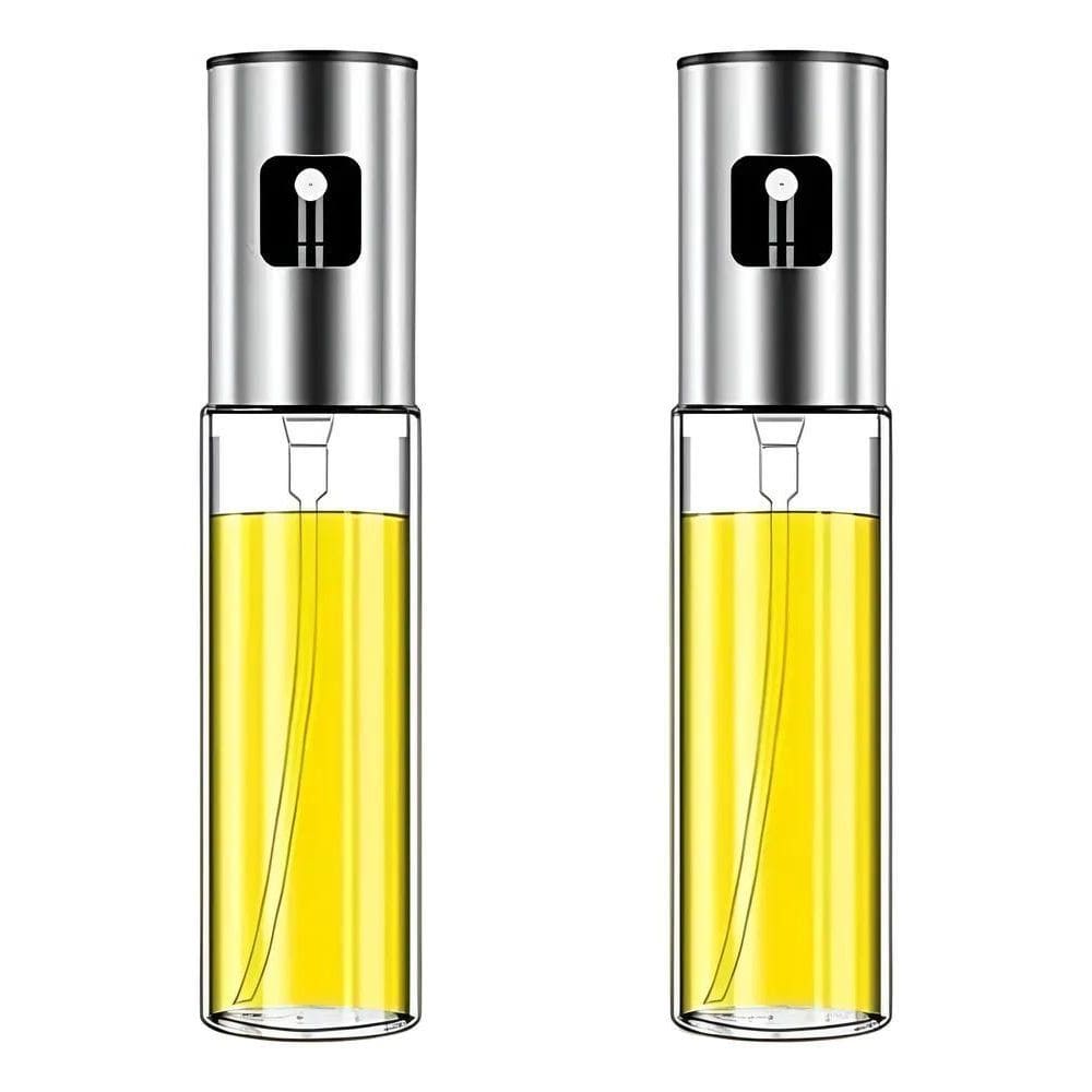 Kit 2 Galheteiros Spray Porta Azeite Vinagre Vidro 100Ml Pra