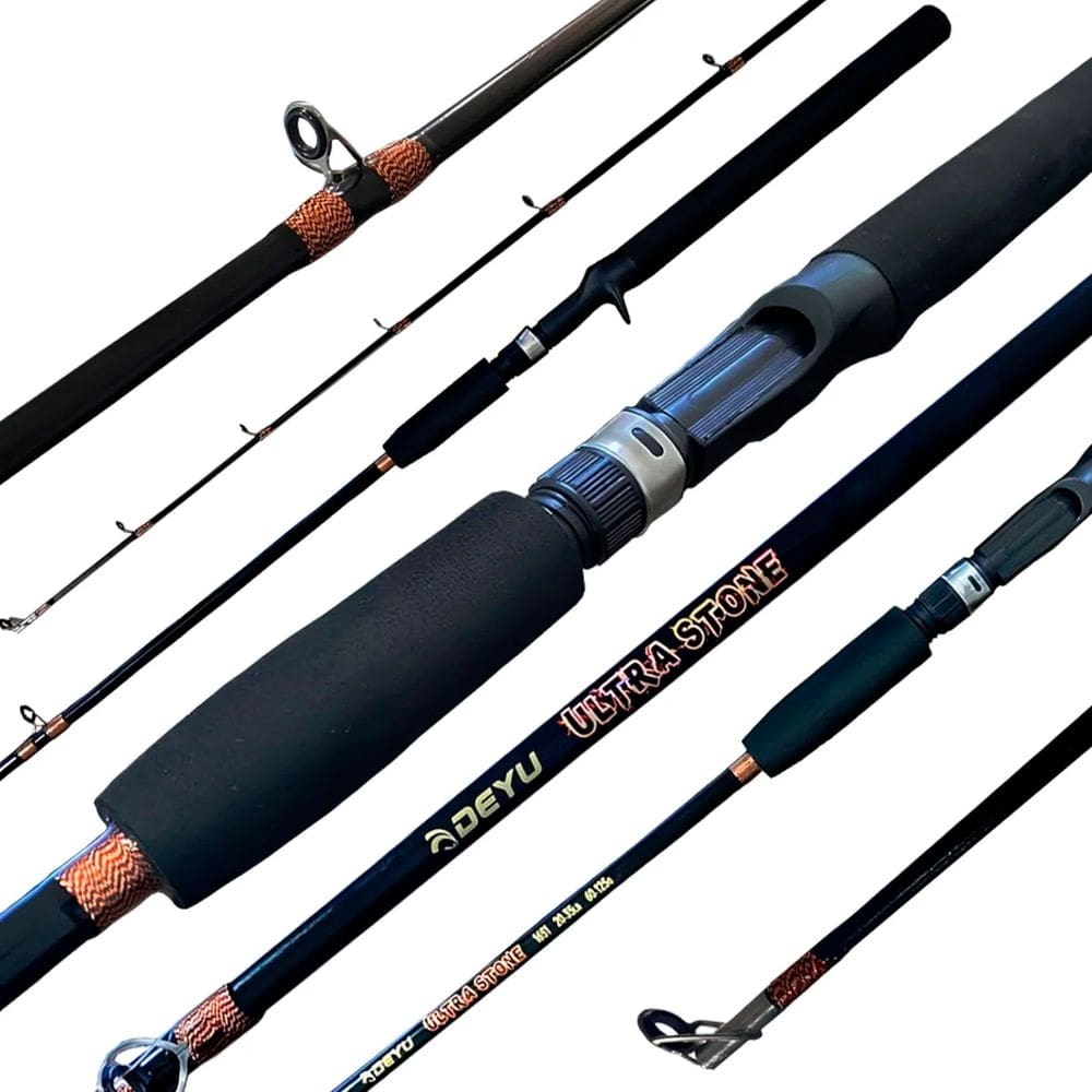 Vara Deyu Ultra Stone CFS1801H Preto 1,80m 6`0`` 20-35lbs Fibra De Vidro Maciça