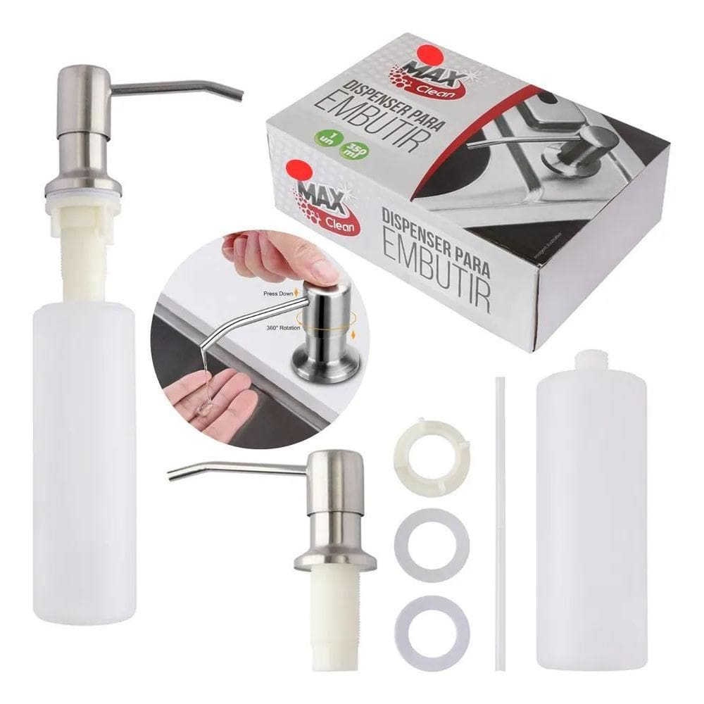 Dispenser Detergente Embutido Pia Porta Sabonete Liquido