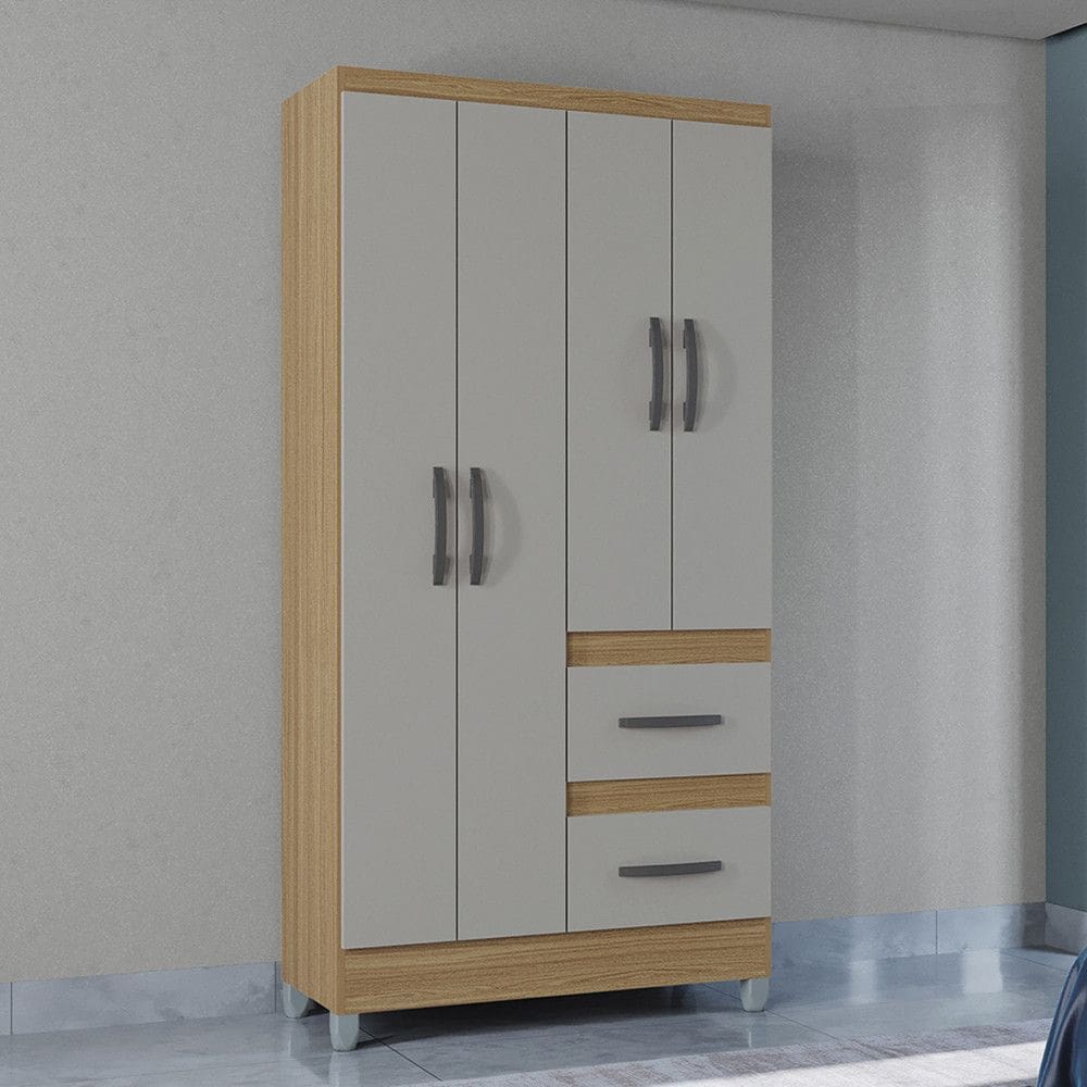 Bancada Âmbar Com Pés Pérola E Freijó - Móveis Primus