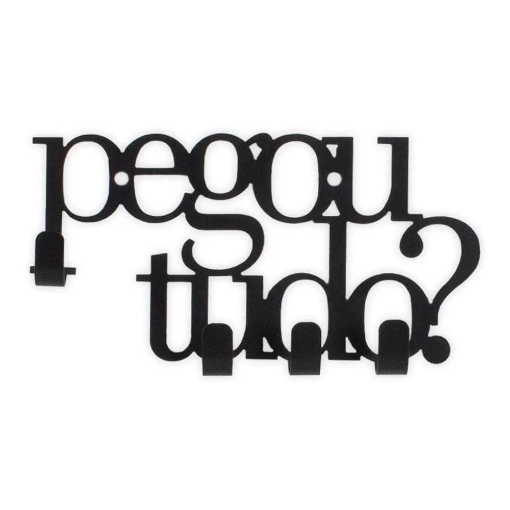 Porta Chaves Com Ganchos Pegou Tudo