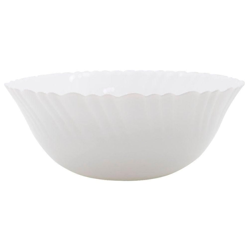 Saladeira Tigela Branca 700ml De Vidro 17,5cm