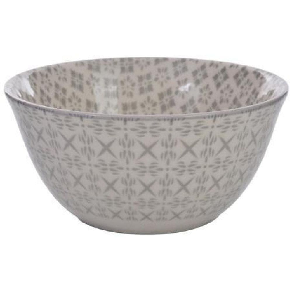 Bowl De Cerâmica Colors Cinza 12X6X12Cm