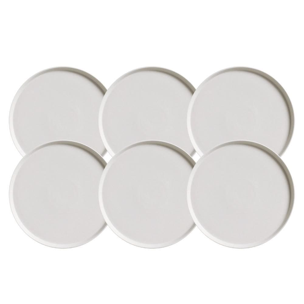 Jogo Pratos Sobremesa 21Cm 6 Pçs Neo Vit Stoneware Rustico