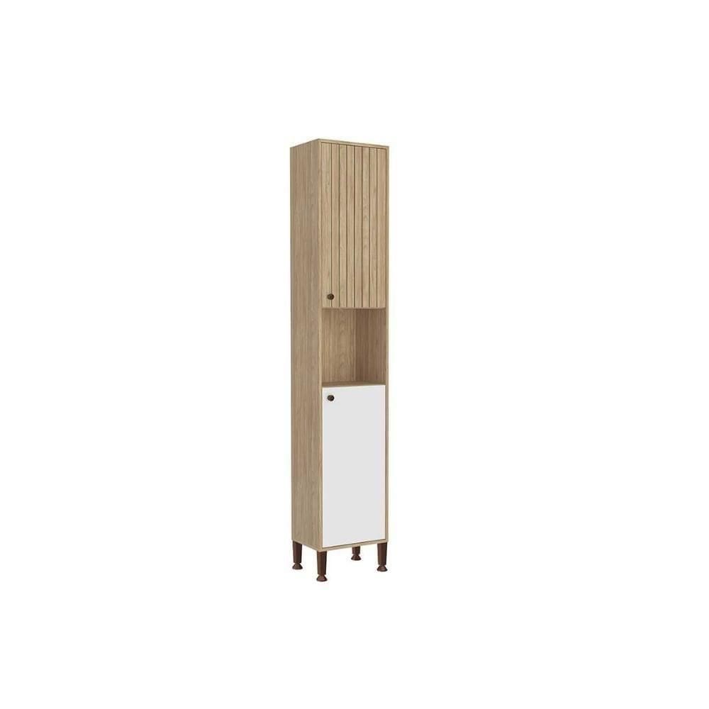Paneleiro De Cozinha Torino C- 2 Portas 40cm Mel-off White - Movelbento