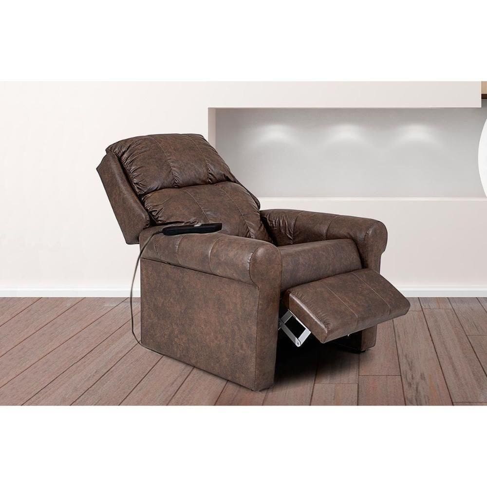 Poltrona Reclinável C- Massagem P- Sala Mh 1216 Two Way Courano Marrom - Herval
