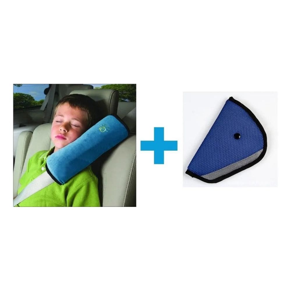 Almofada Cinto Segurança Cadeirinha Bebê Cria Azul