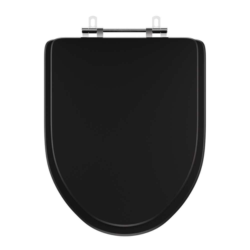 Tampa de Vaso Laqueado Gunna Preto para bacia Eternit 6lpf