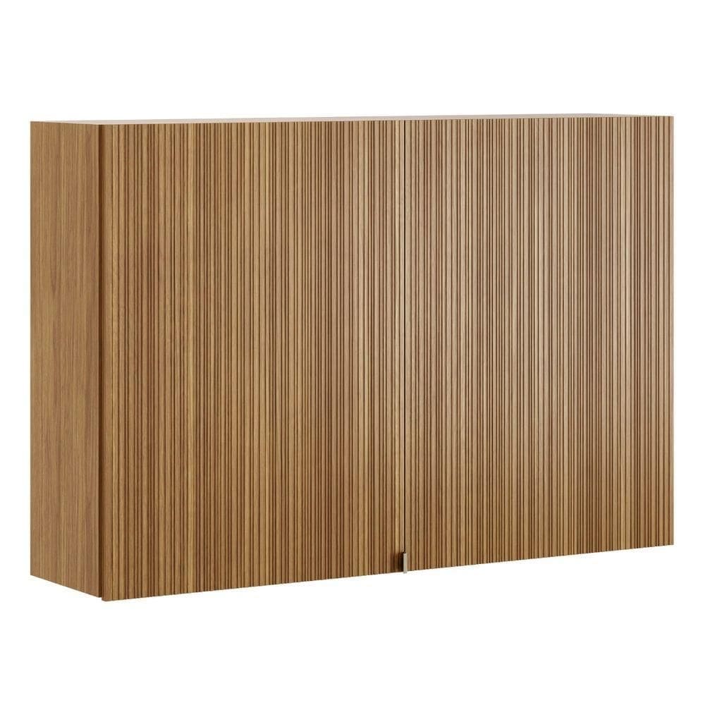 Armário Aéreo Art 2 Portas 120 Cm Kit`s Paraná Cor:freijó Riscatto