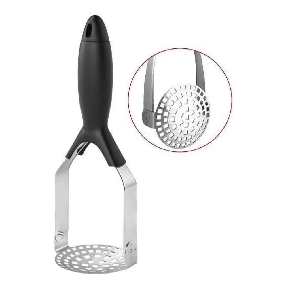 Amassador Espremedor De Batata Purê Legume Inox Dobrável