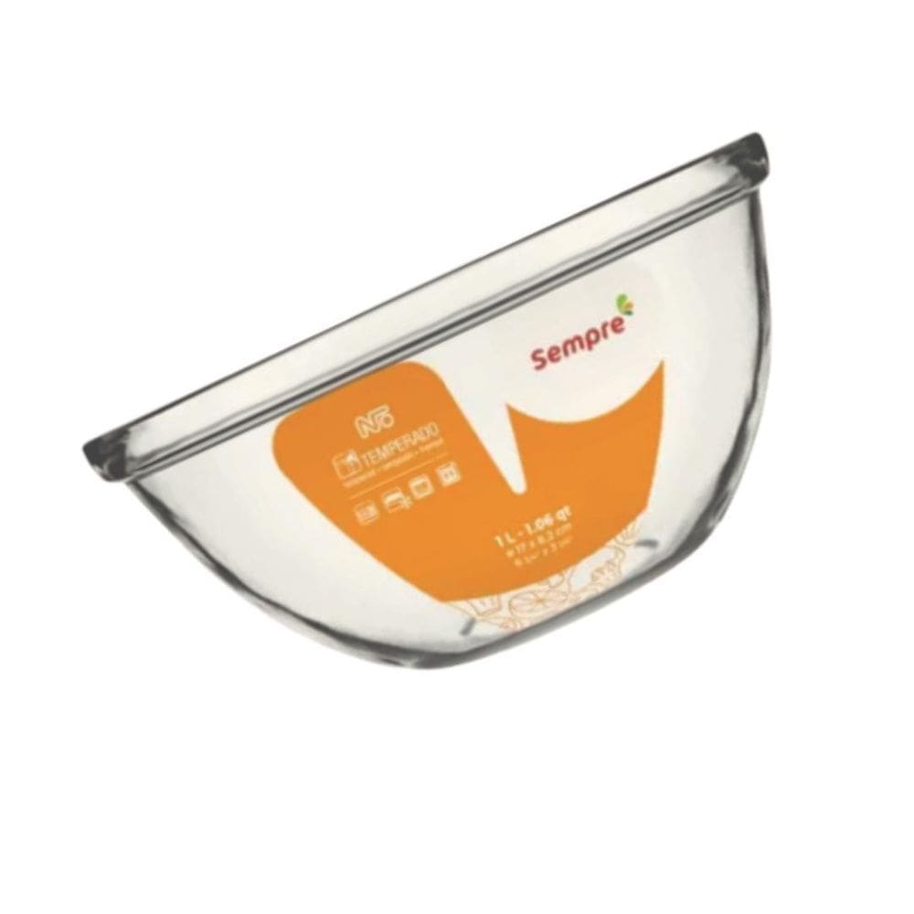 Bowls Saladeira Tigela De Preparo Vidro 2Lts Média - 01 Uni