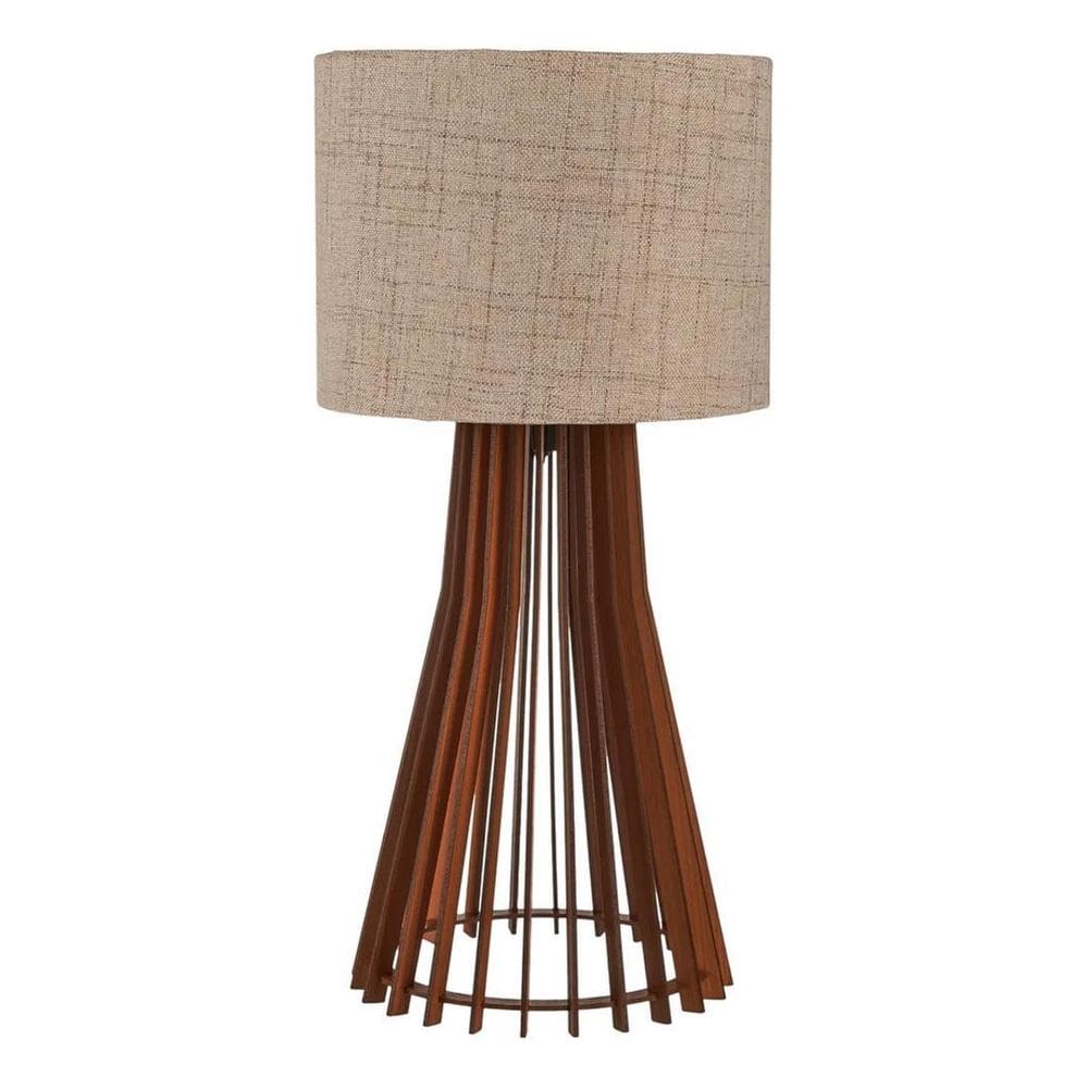 Abajur Rústico De Madeira Para Decorar Quarto, Sala De Estar