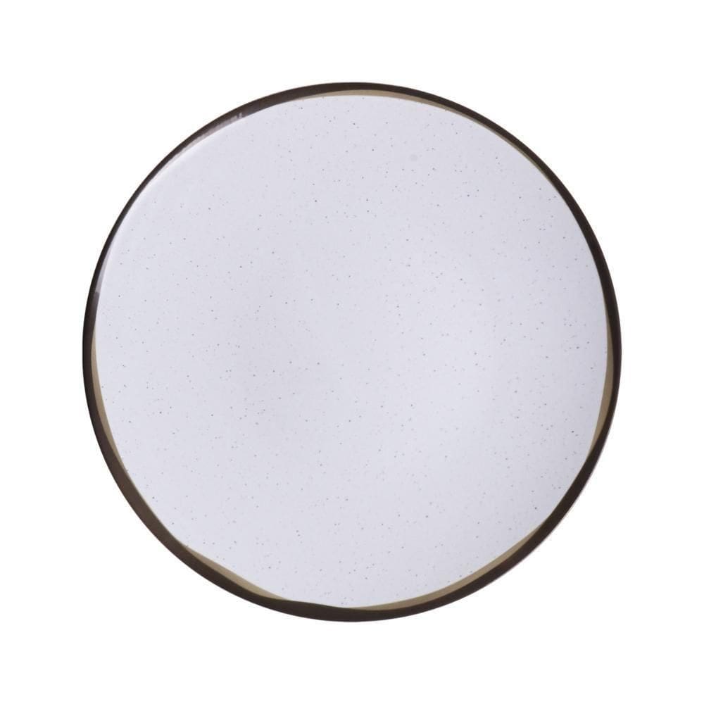 Kit 10 Pratos Raso Mesa Canyon Porcelana Decorada 25 Cm - Tramontina