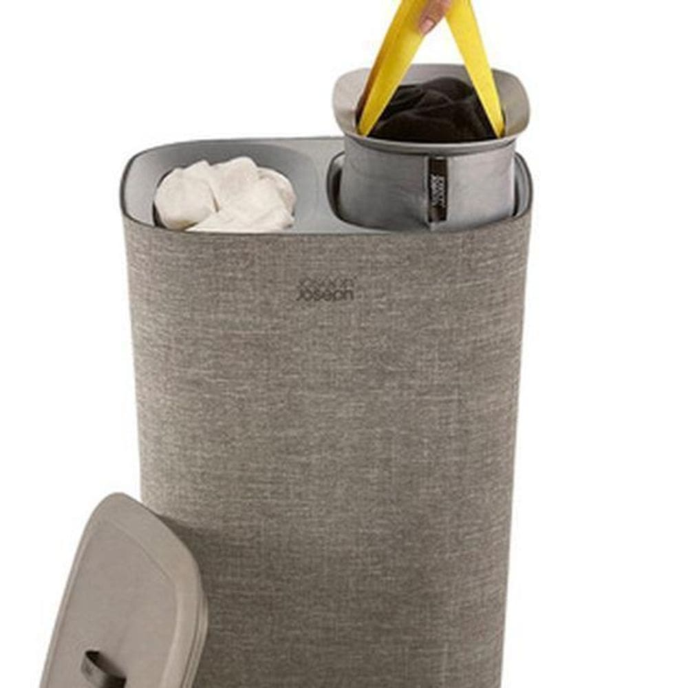 Cesto De Roupa Duplo Dobrável 60L Sacos Removíveis Joseph Jo