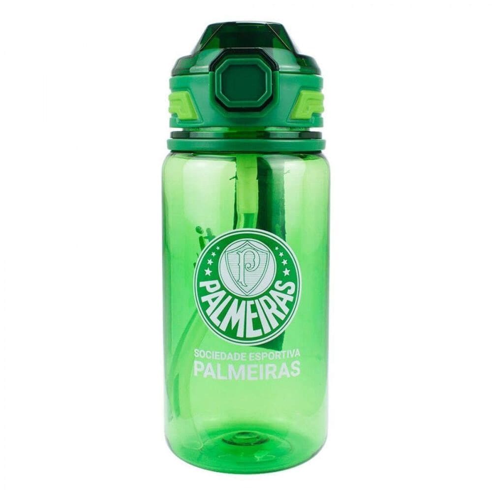 Garrafa Plástico Com Canudo 650Ml -