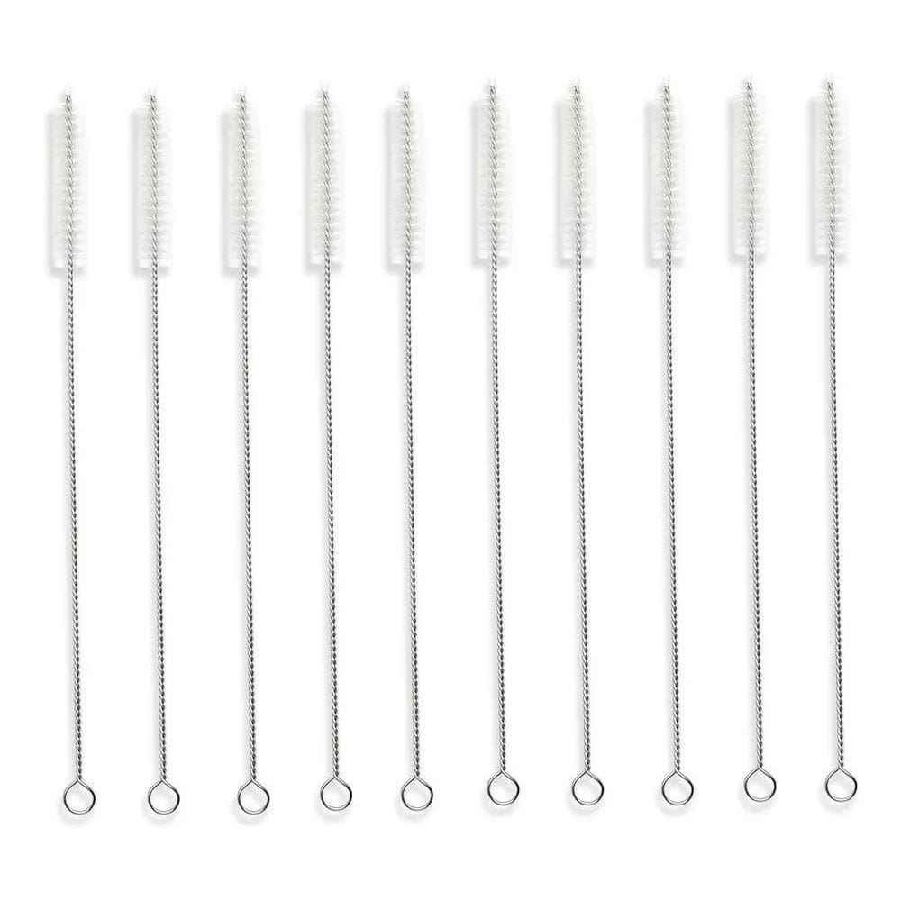 10X 10 Escovas Para Limpeza De Canudos Escovinha Para Limp