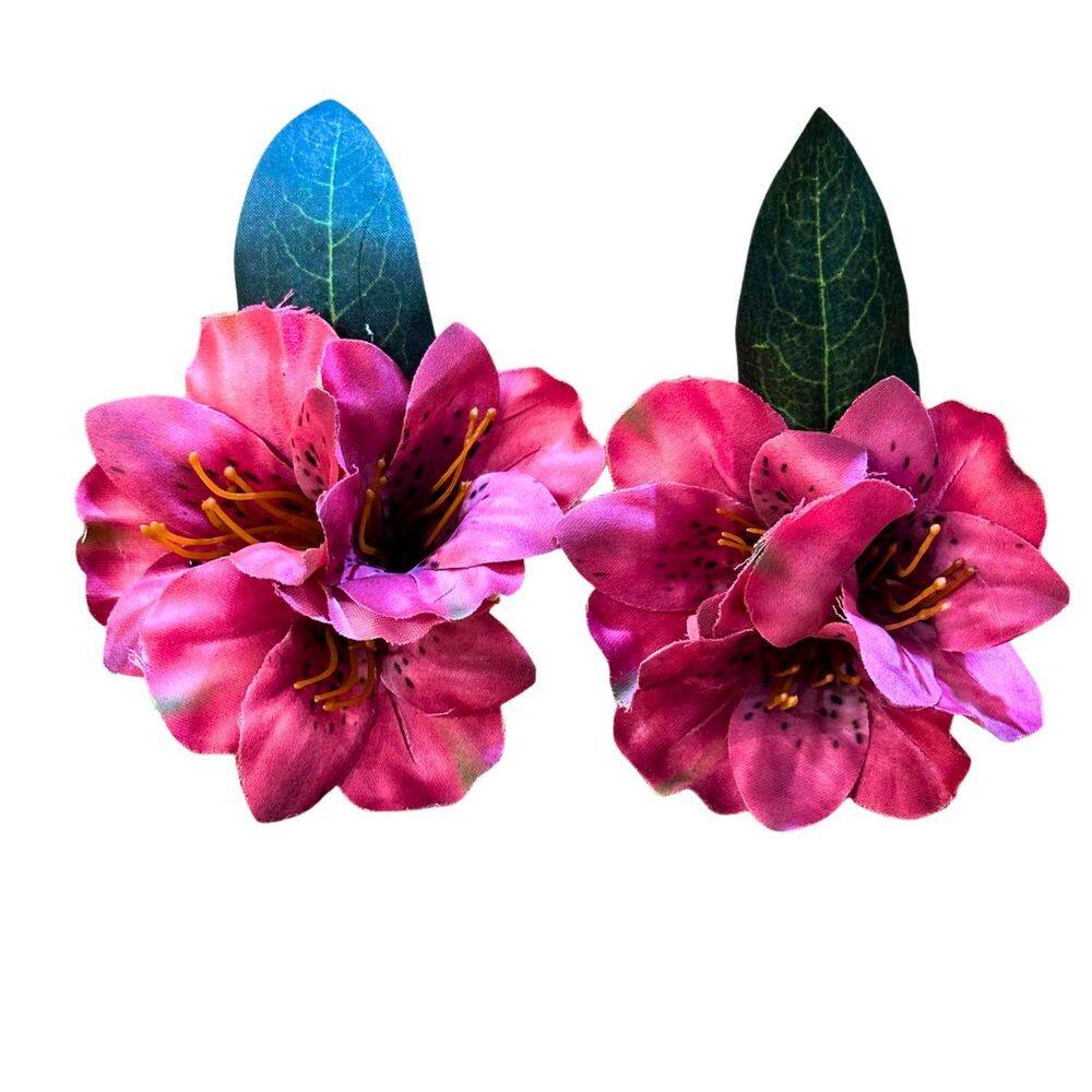 Porta Guardanapo Astromélia Rosa Pink Decoração Mesa 06Un