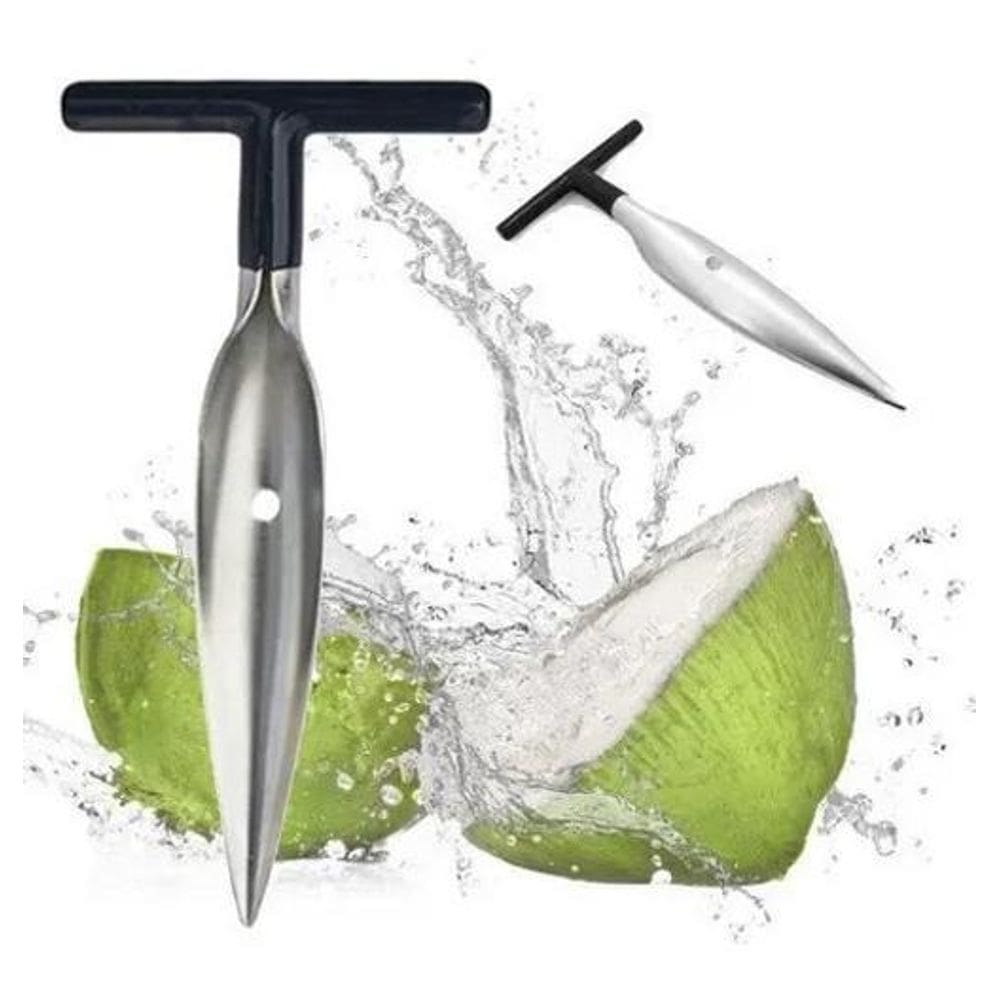 Abridor Furador De Coco Manual Aço Inox