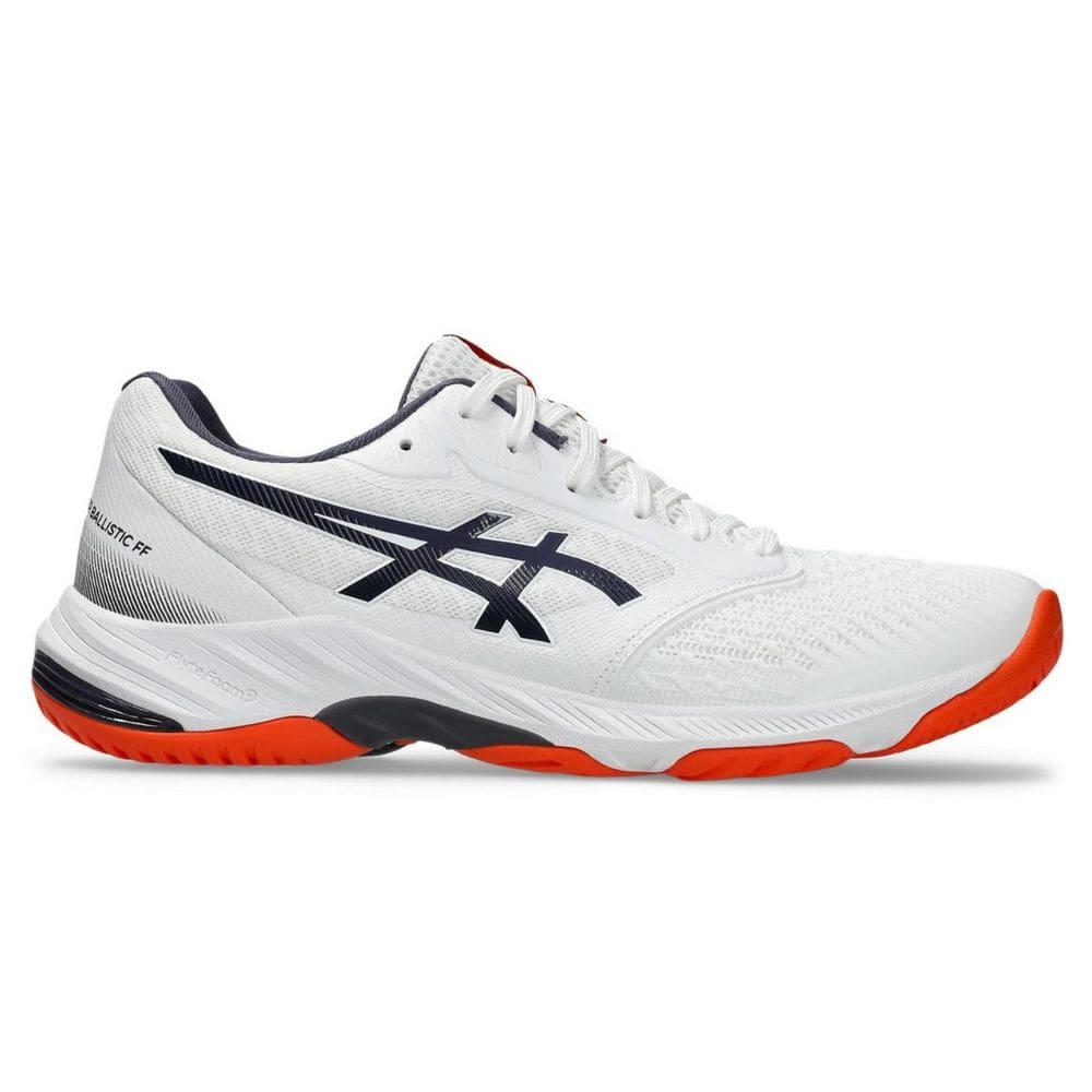 Tênis Asics Netburner Ballistic FF 3 Masculino - Branco+Azul