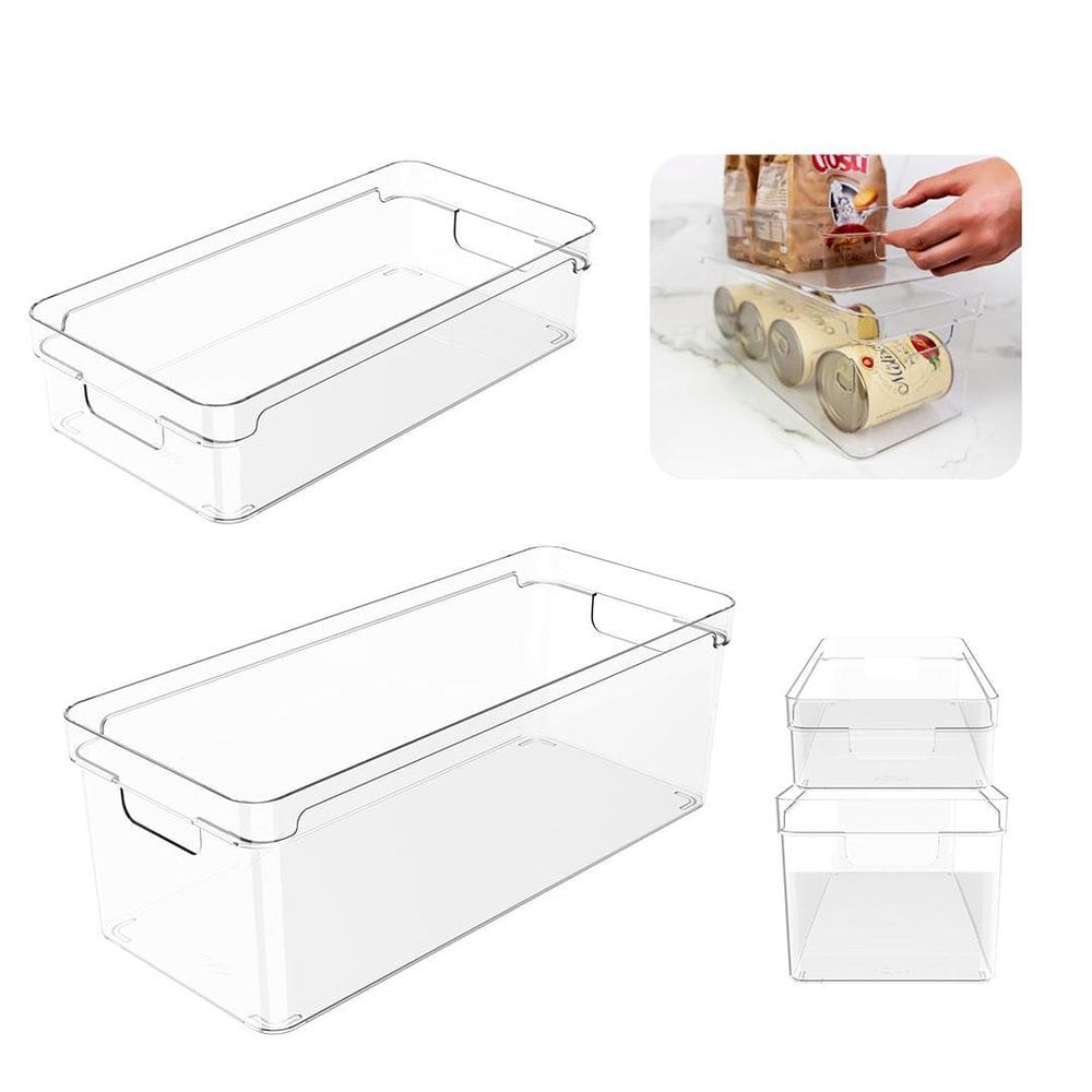 Conjunto 2 Organizadores Multiuso Transparente 6,8 E 2,8L