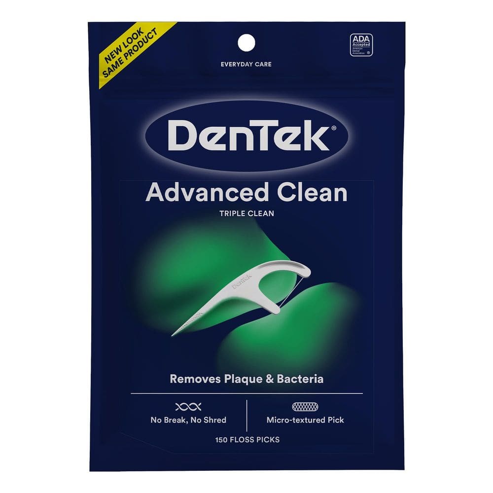 Palhetas de fio dental DenTek Triple Clean Advanced Clean 150 unidades