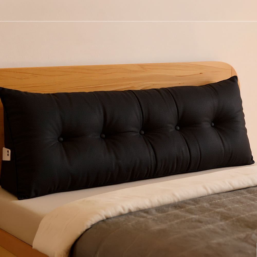 Almofada de Cabeceira Encosto Apoio para Lombar com Bolso Lateral 195x50x20 - BF Colchões