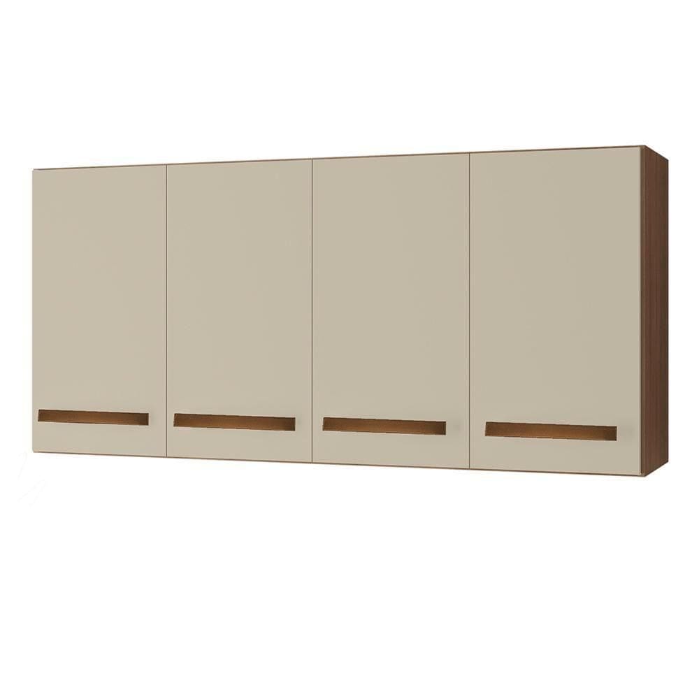 Armario Aereo 4 Portas 120cm 9160 Savana Off White Mobbs Savana Off White