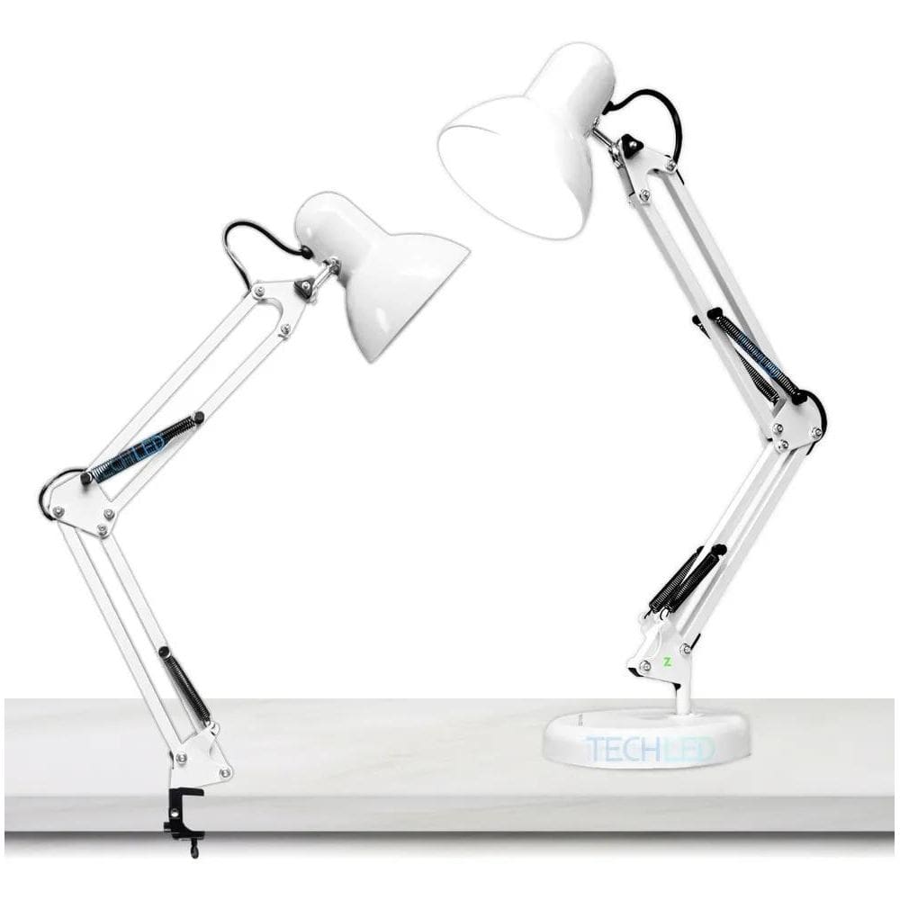 Luminária De Mesa Led Articulável Quarto Trabalho C Garra