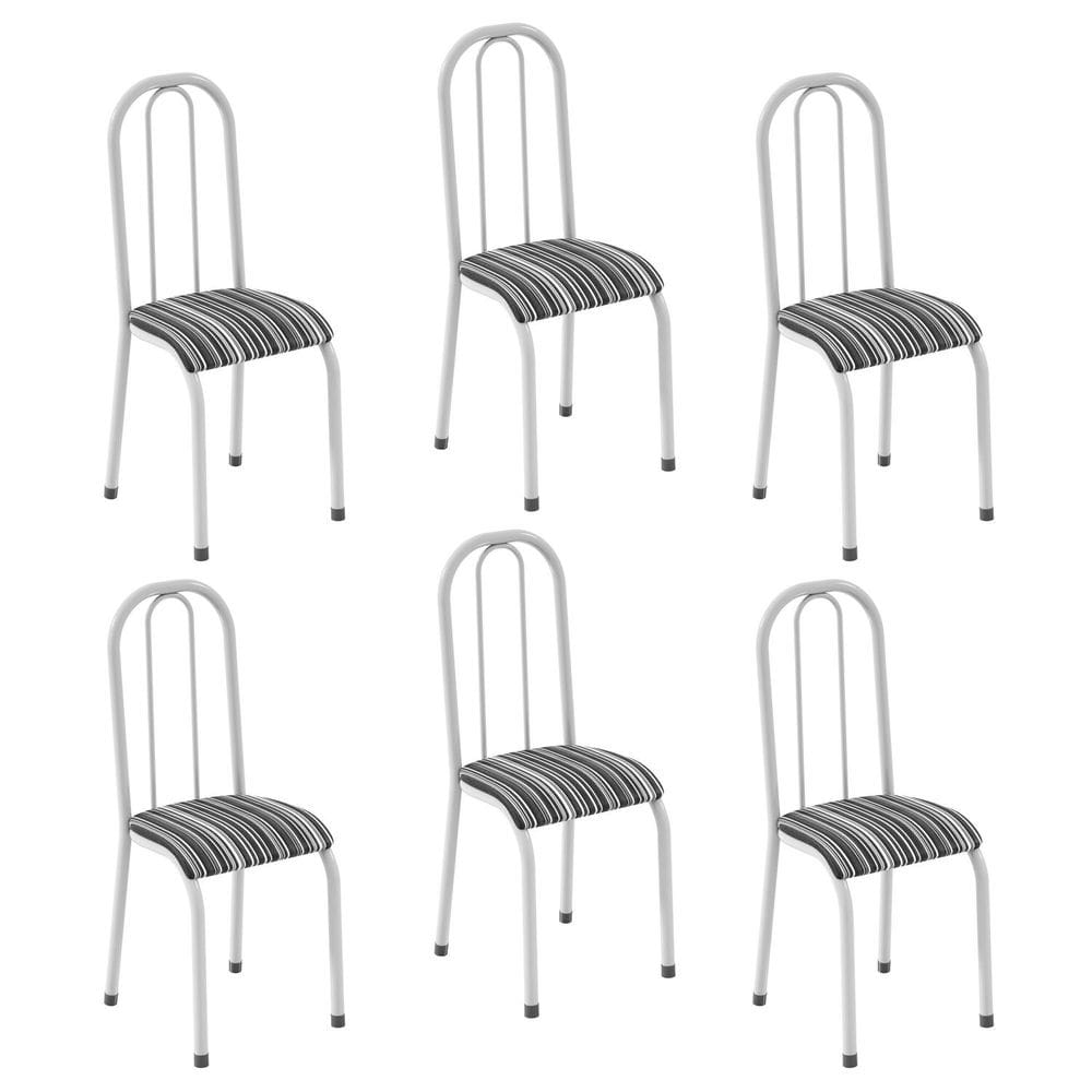 Conjunto 6 Cadeiras para Sala de Jantar Paola Branco