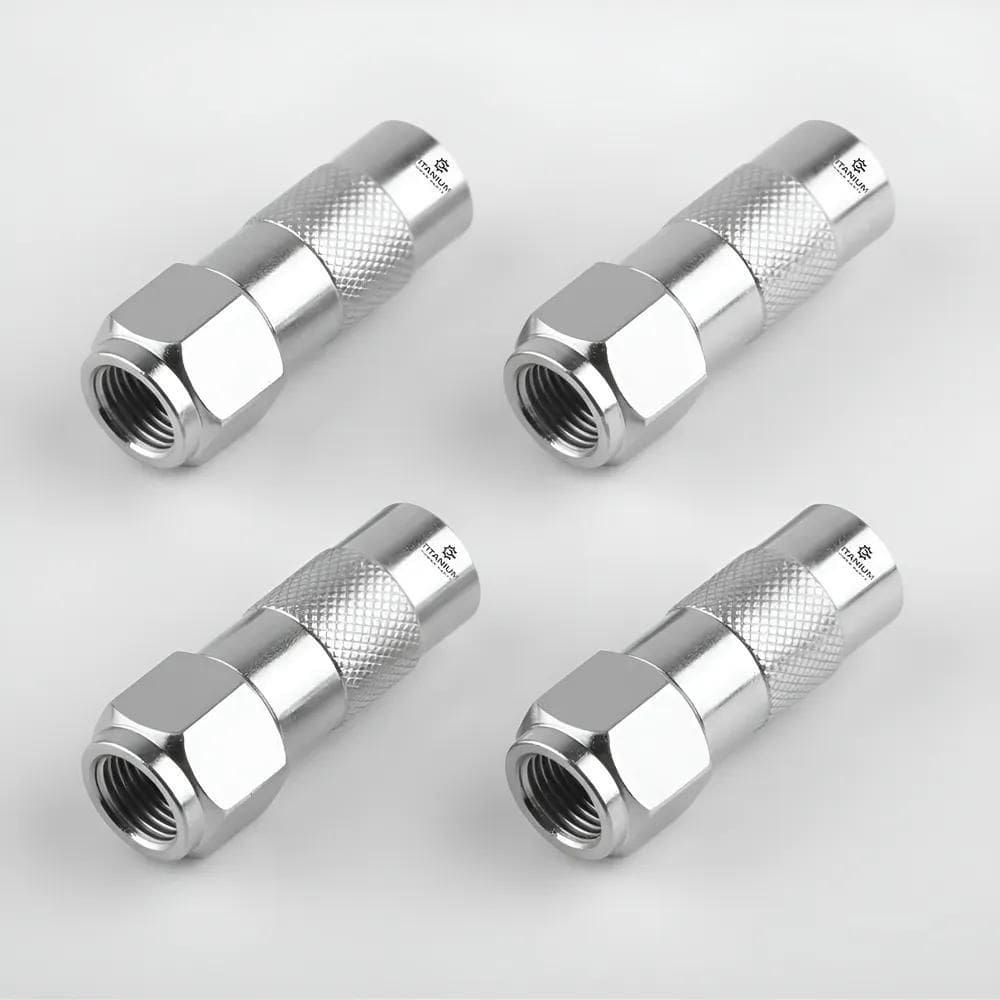 Kit 4 Bico Pino Bomba Engraxadeira Acoplador Hidraulico Grax