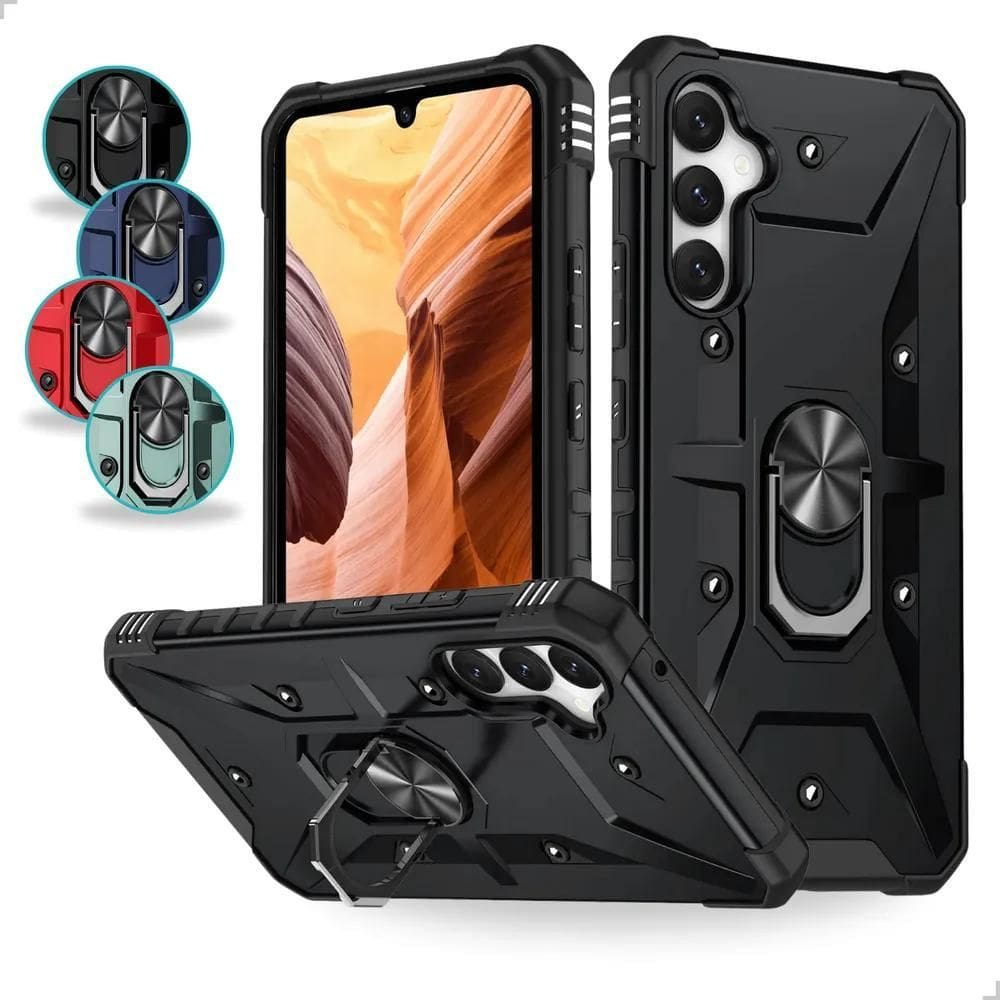 Capa Capinha Para Samsung Armadura Anti I Vermelho S24 Plus