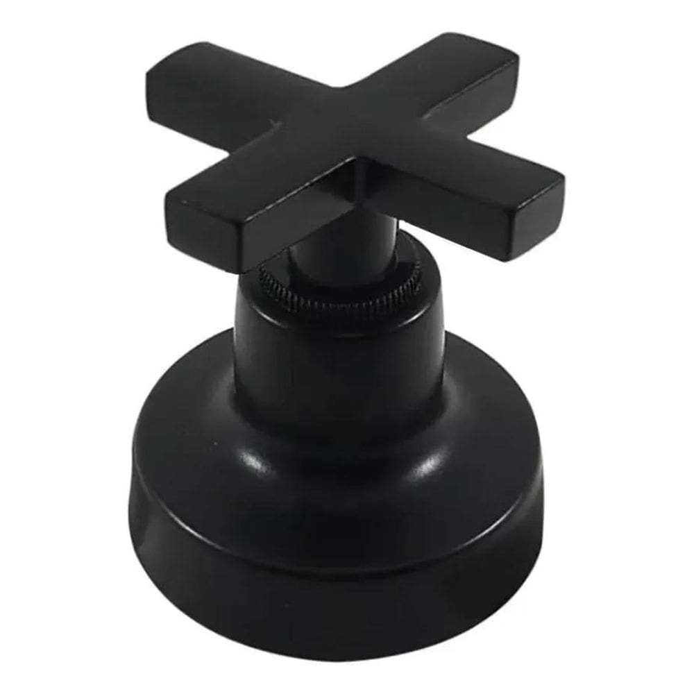 10X Acabamento Registro Preto Volante C-22 Abs , Padrão