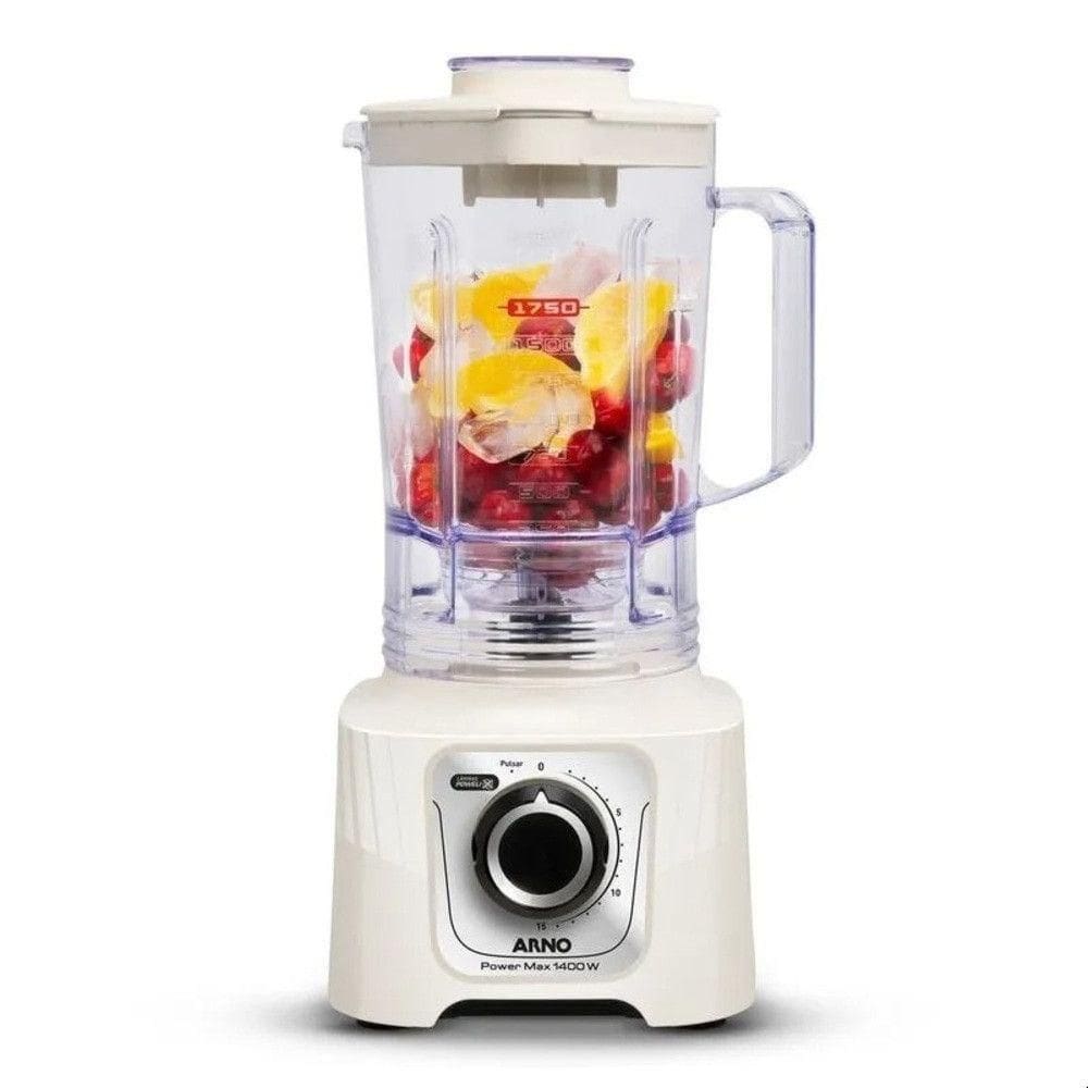 Liquidificador Power Max LN64 1400w LN5571B2 Arno Branco 220V