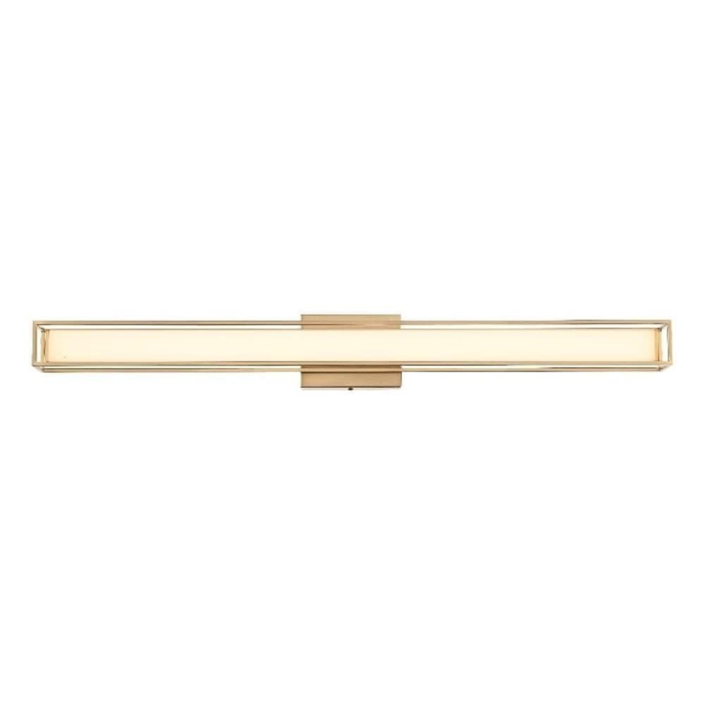 Arandela de parede LED Living District Aden 91 cm em ouro acetinado