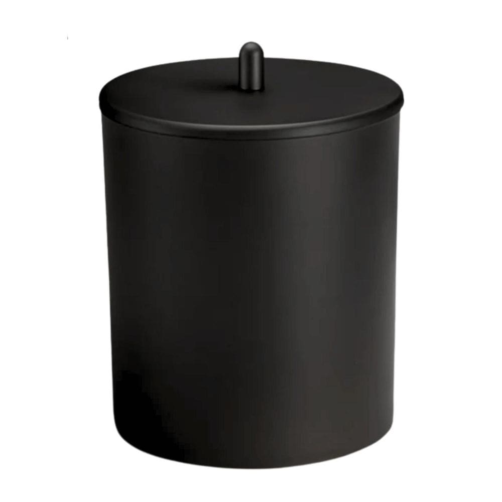 Lixeira Cesto De Lixo 5L Com Tampa Banheiro Cozinha Preto
