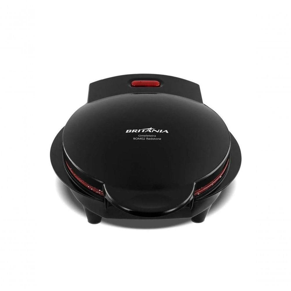 Omeleteira Britania Bom02p Antiaderente Redstone 750w 127v