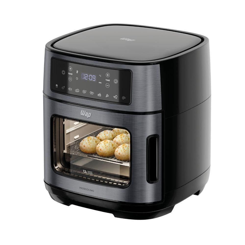 Fritadeira Elétrica WAP Air Fryer Oven Digital Black Waod2 12L 110V