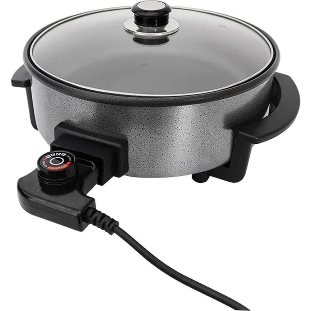 Panela Elétrica Redonda 1250W 30cm Mangiare Preta APER01I-01 Agratto 110V