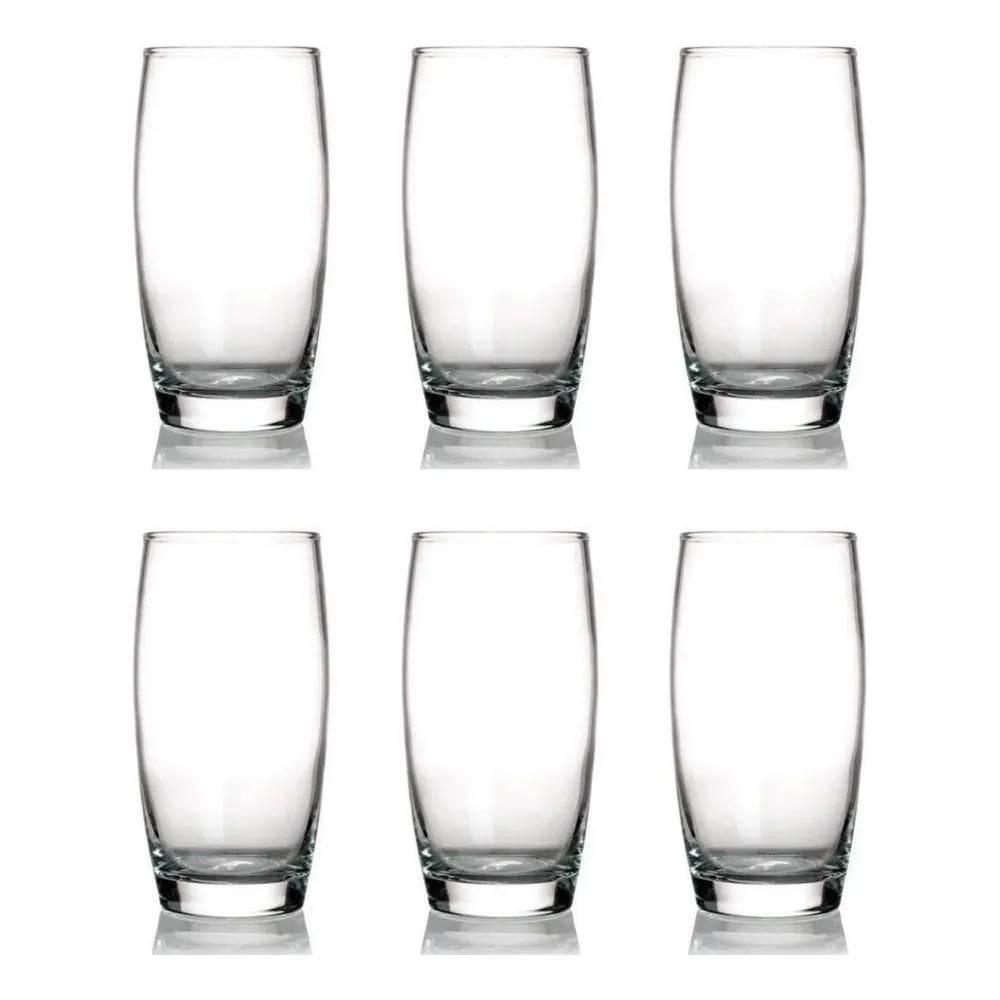 Jogo Kit Copo Vidro Oca 300Ml C/6 Nadir - Agua Suco Drink Co