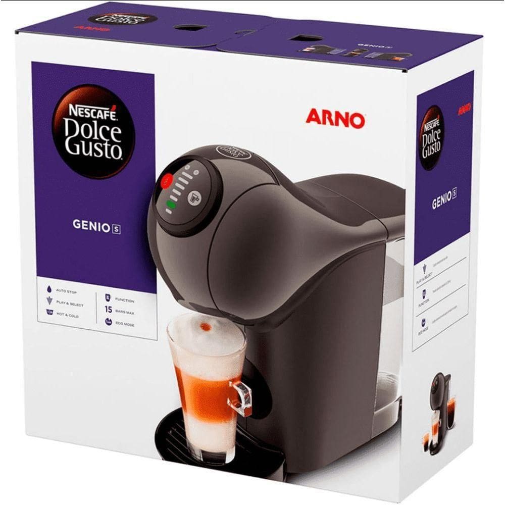 Cafeteira Arno Dolce Gusto Genio S Basic - Dgs5 Grafite 110 Volts