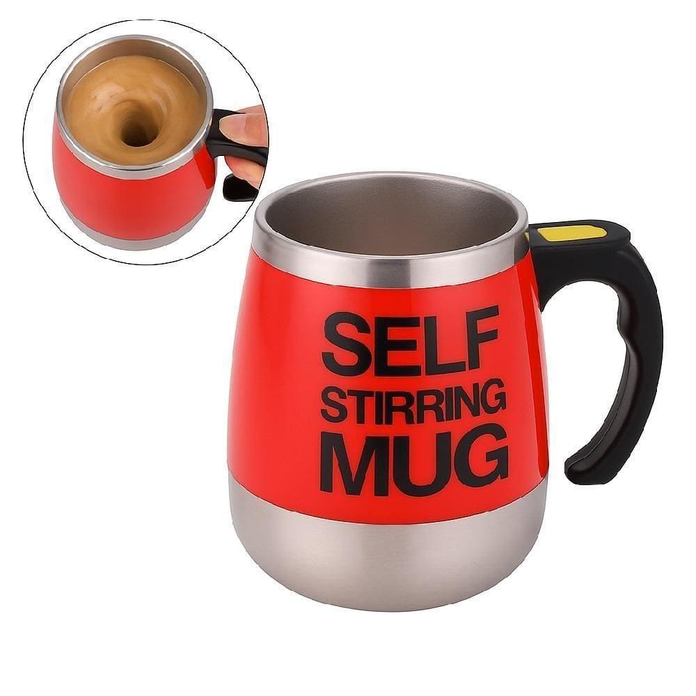 Caneca Mixer Eletrica Portatil Copo Automatica 400ml Para Shake Whey Cafe Bebidas Cafe Achocolatado Mexedora Vermelha