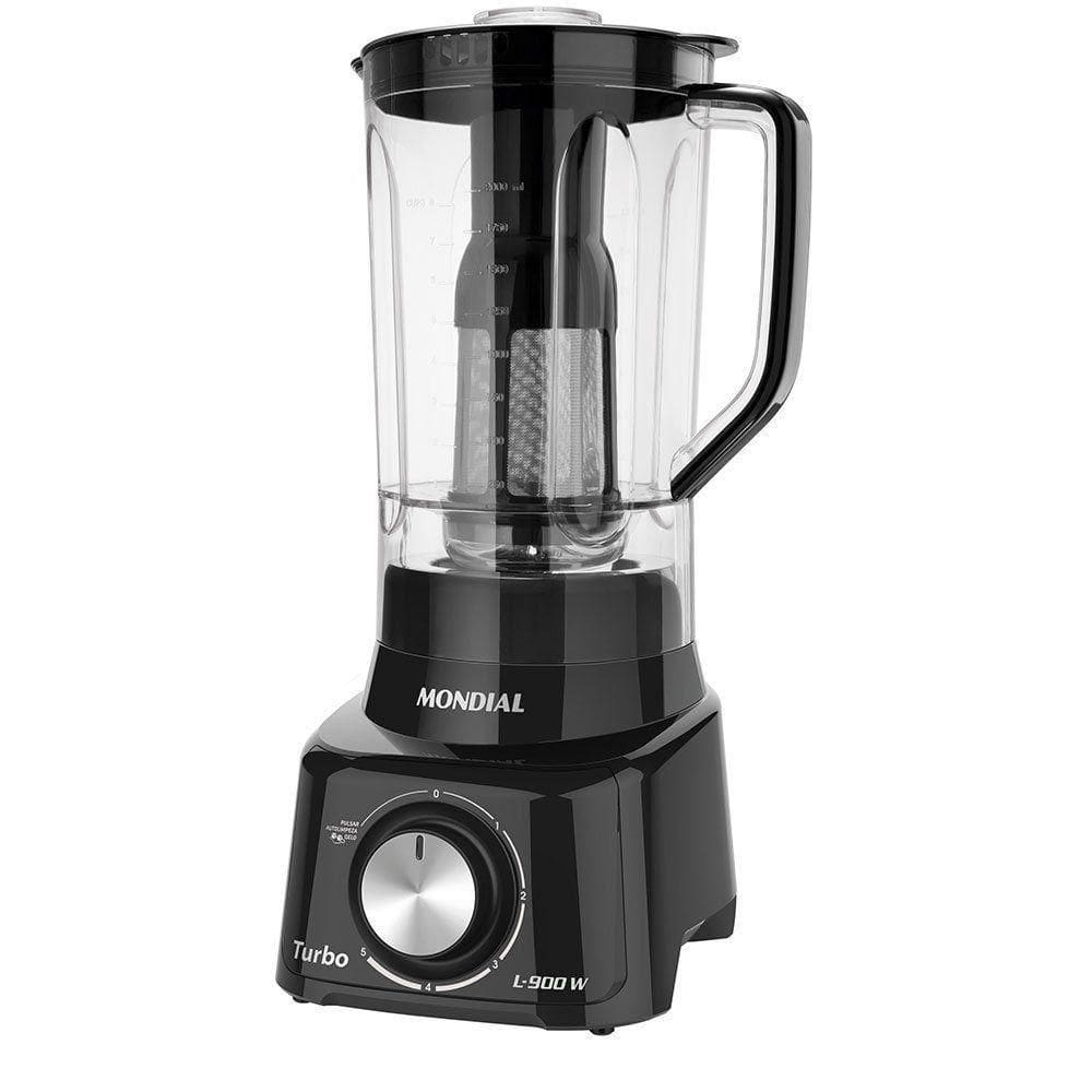 Liquidificador Mondial L900 900w 5 Vel. 2,7l Preto 220v