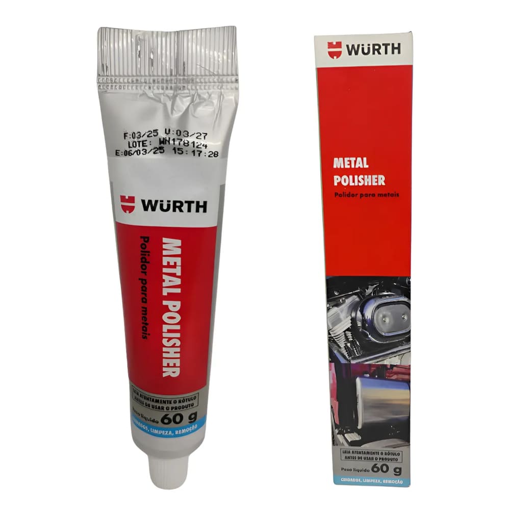 Polidor De Metais Aço Inox Automotivo Metal Polisher Wurth
