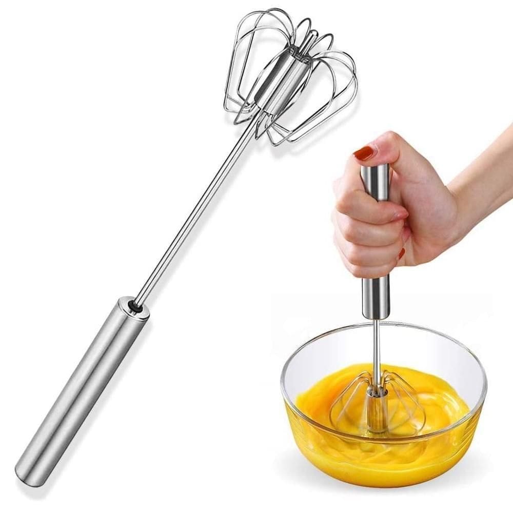 Batedor Automatico Misturador Ovos Inox Pressao Mixer Giratorio Manual Fuet Omelete Bebidas Massa Creme